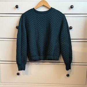 Quilted Crew Neck